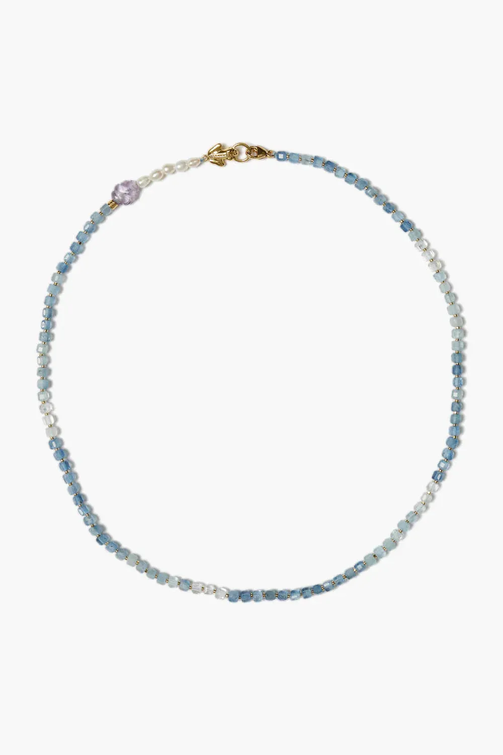 Lottie Necklace ~ Aquamarine Mix