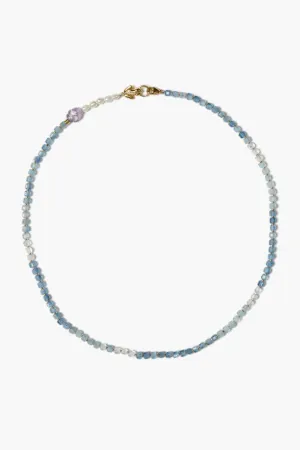 Lottie Necklace ~ Aquamarine Mix