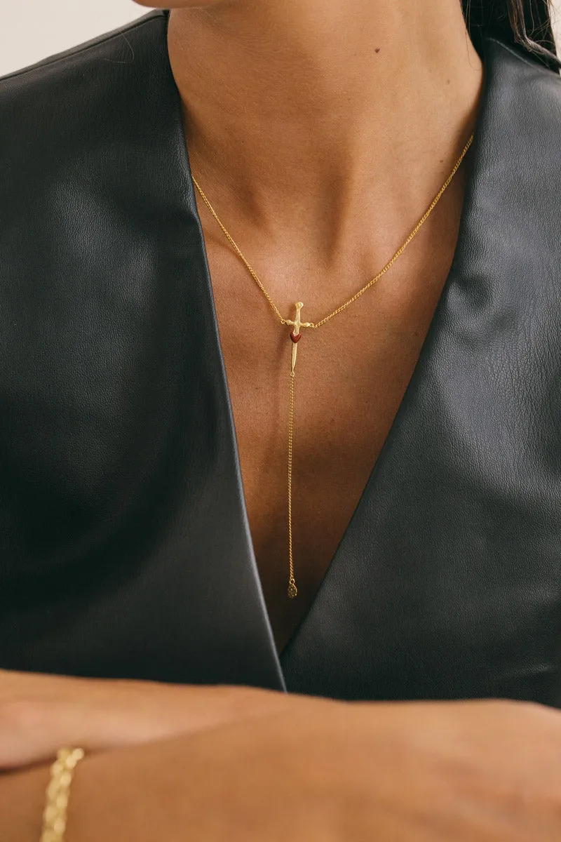 Love dagger necklace gold plated Wildthings Collectables