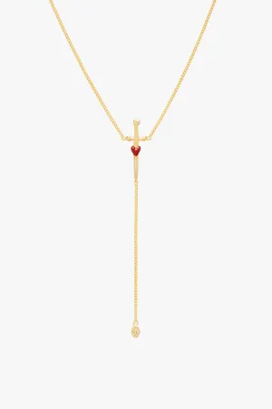 Love dagger necklace gold plated Wildthings Collectables