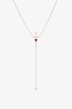 Love dagger necklace silver Wildthings Collectables