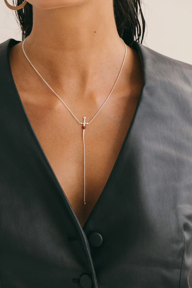 Love dagger necklace silver Wildthings Collectables
