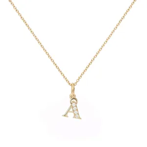Love Letter Å 18K Gold Necklace w. Diamonds