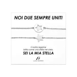 Luca Barra Ladies Steel Bracelets with Stars