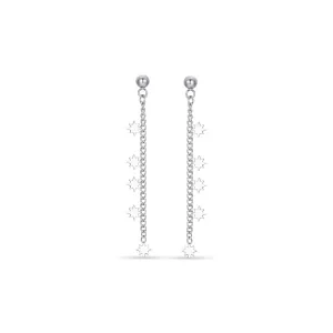 Luca Barra Ladies Steel Earrings With Stars Of Sissi
