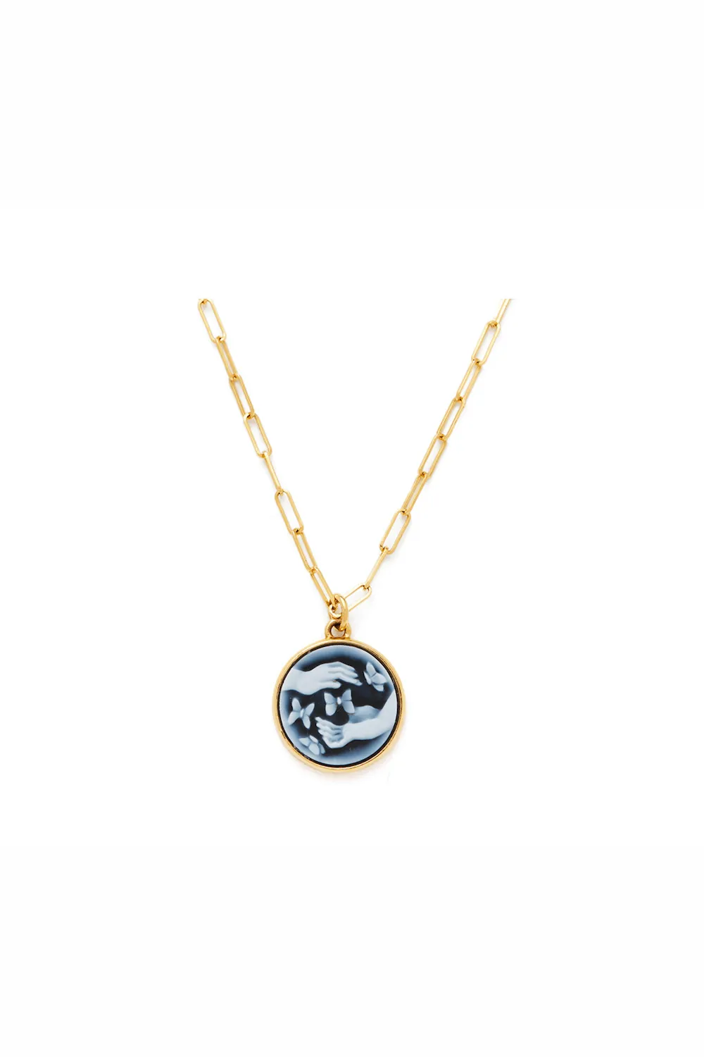 Ludus 18K Gold Necklace w. Agate