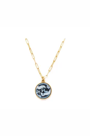 Ludus 18K Gold Necklace w. Agate