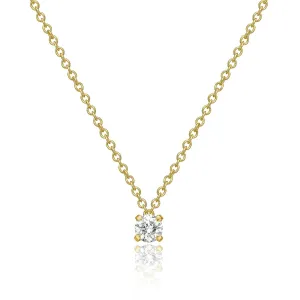 Lumina 18K Gold Necklace w. Diamond 0.23 ct