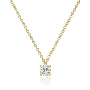 Lumina 18K Gold Necklace w. Diamond 0.50 ct