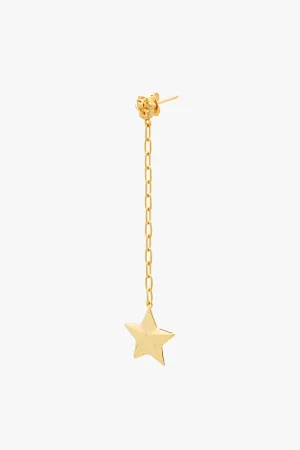 Luminous Star Drop Earring Gold Plated Wildthings Collectables