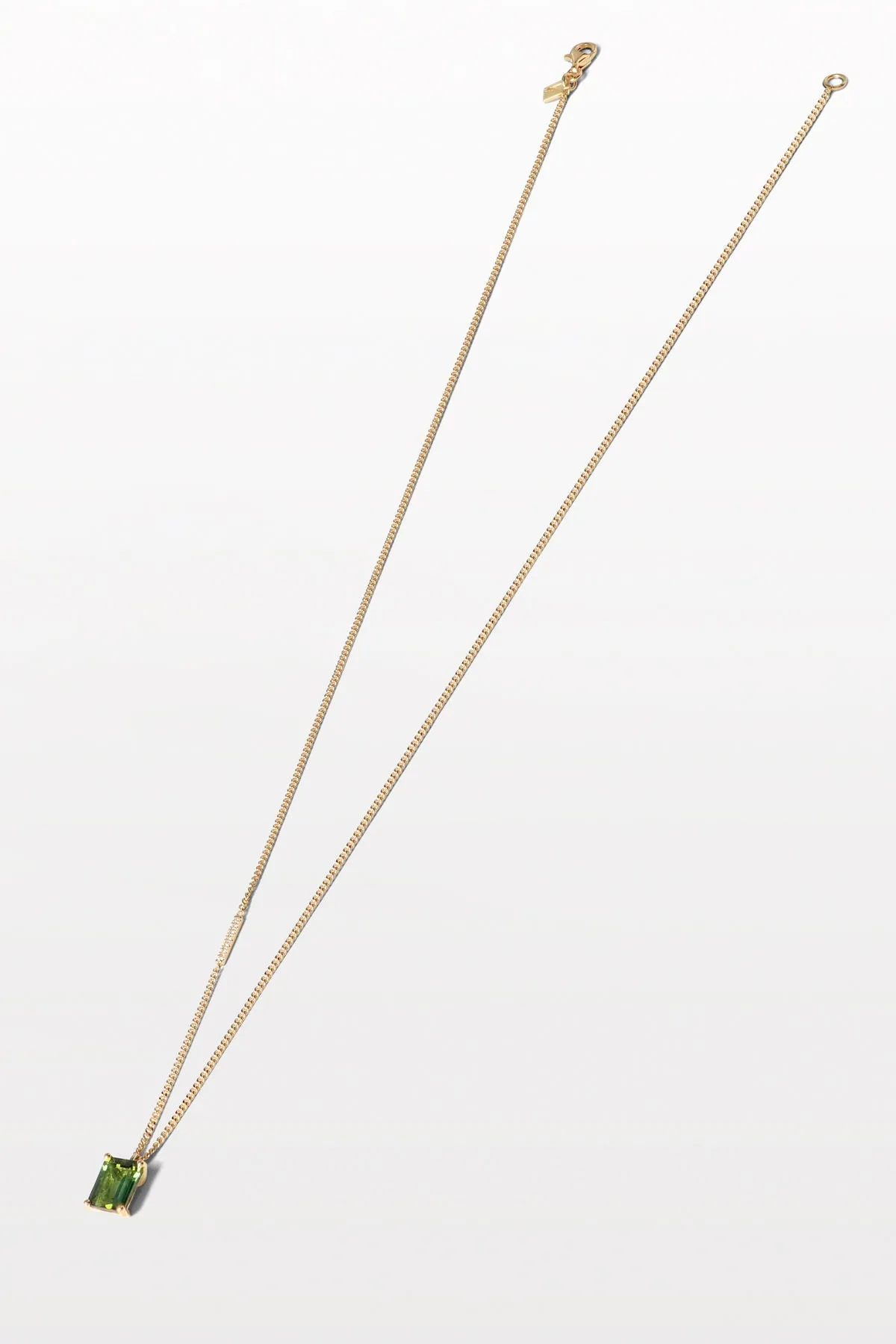 Lustre 01 18K Gold Necklace w. Diamonds & Tourmaline