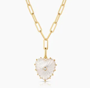 Malene Mother Of Pearl Clip Necklace