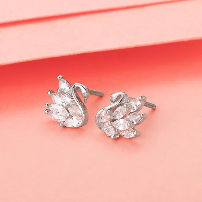 Manali's Shining Swan Studs Giva