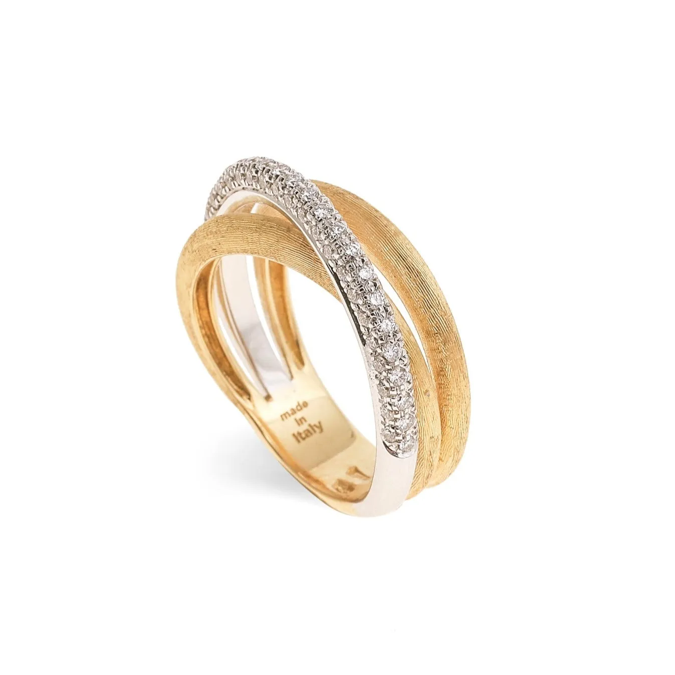 Marco Bicego Jaipur Link 18ct Yellow and White Gold Diamond Ring