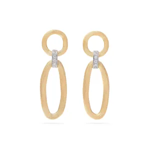 Marco Bicego Jaipur Link 18ct Yellow Gold Diamond Drop Earrings