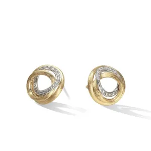 Marco Bicego Jaipur Link 18ct Yellow Gold Diamond Stud Earrings