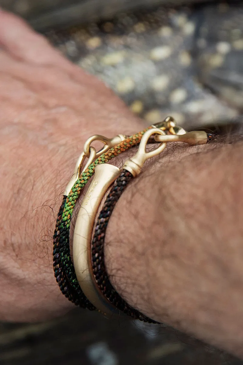 Maroon theme Life men's 18K Gold Bracelet