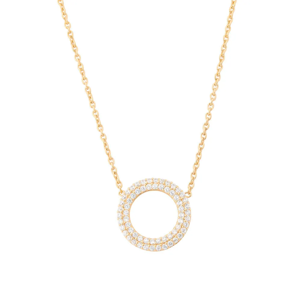 Matiné 18K Gold Necklace w. 62 Diamonds