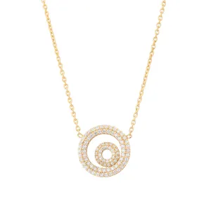 Matiné 18K Gold Necklace w. 93 Diamonds