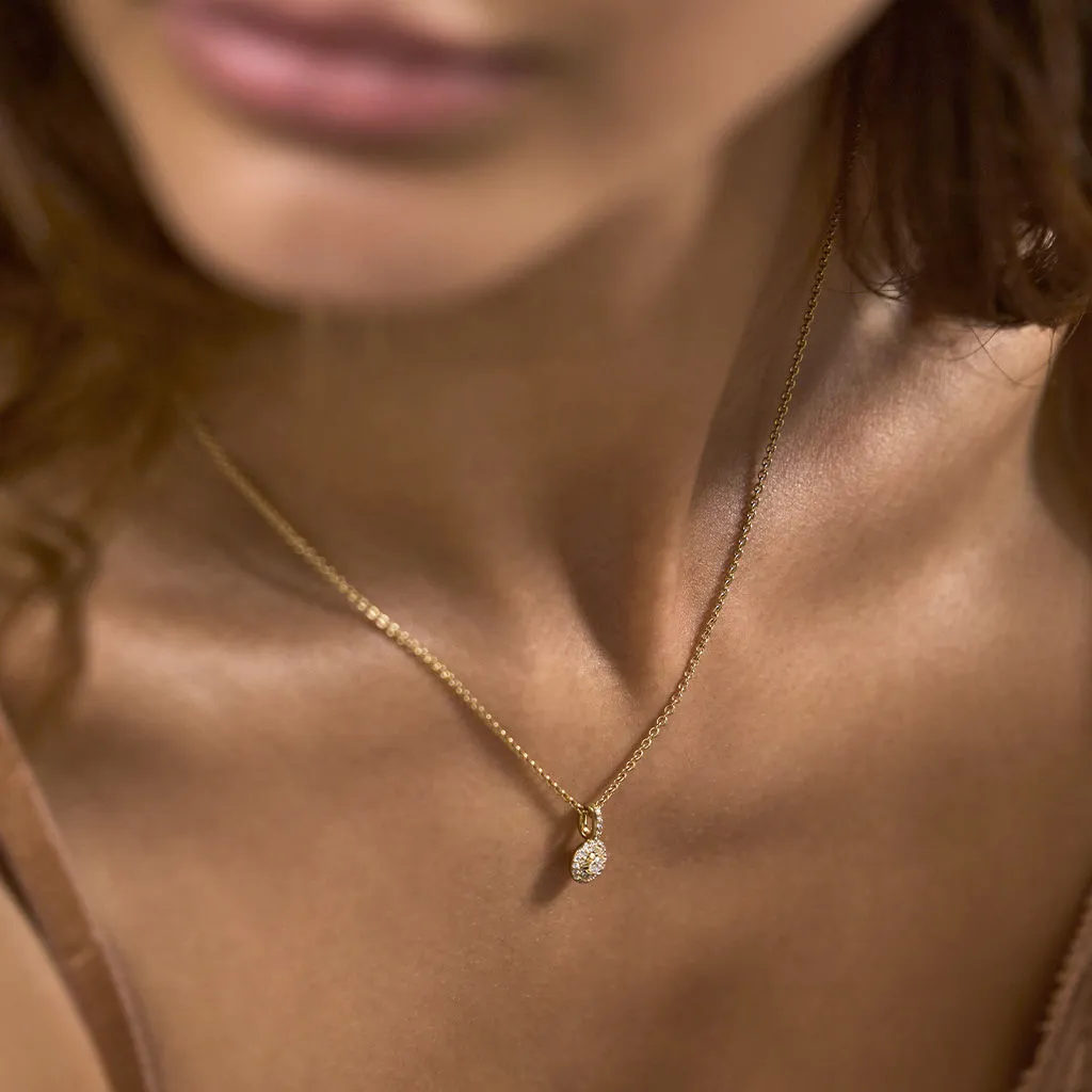 Matiné 18K Gold Pendant w. 37 Diamonds