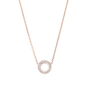 Matiné 18K Rosegold Necklace w. 42 Diamonds