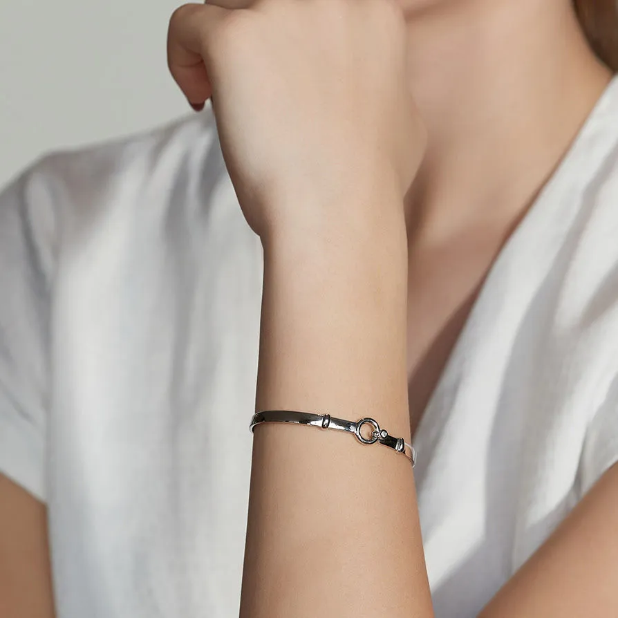 Matiné 18K Whitegold Bangle w. 1 Diamond