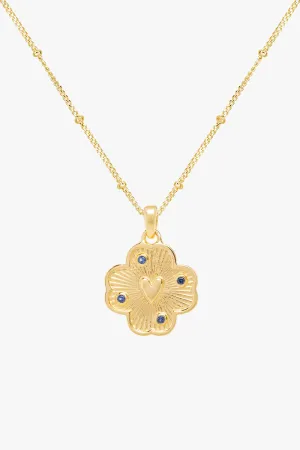 Medallion necklace gold plated Wildthings Collectables