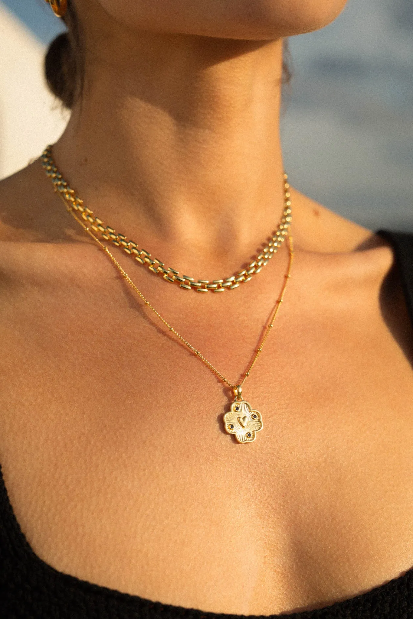 Medallion necklace gold plated Wildthings Collectables