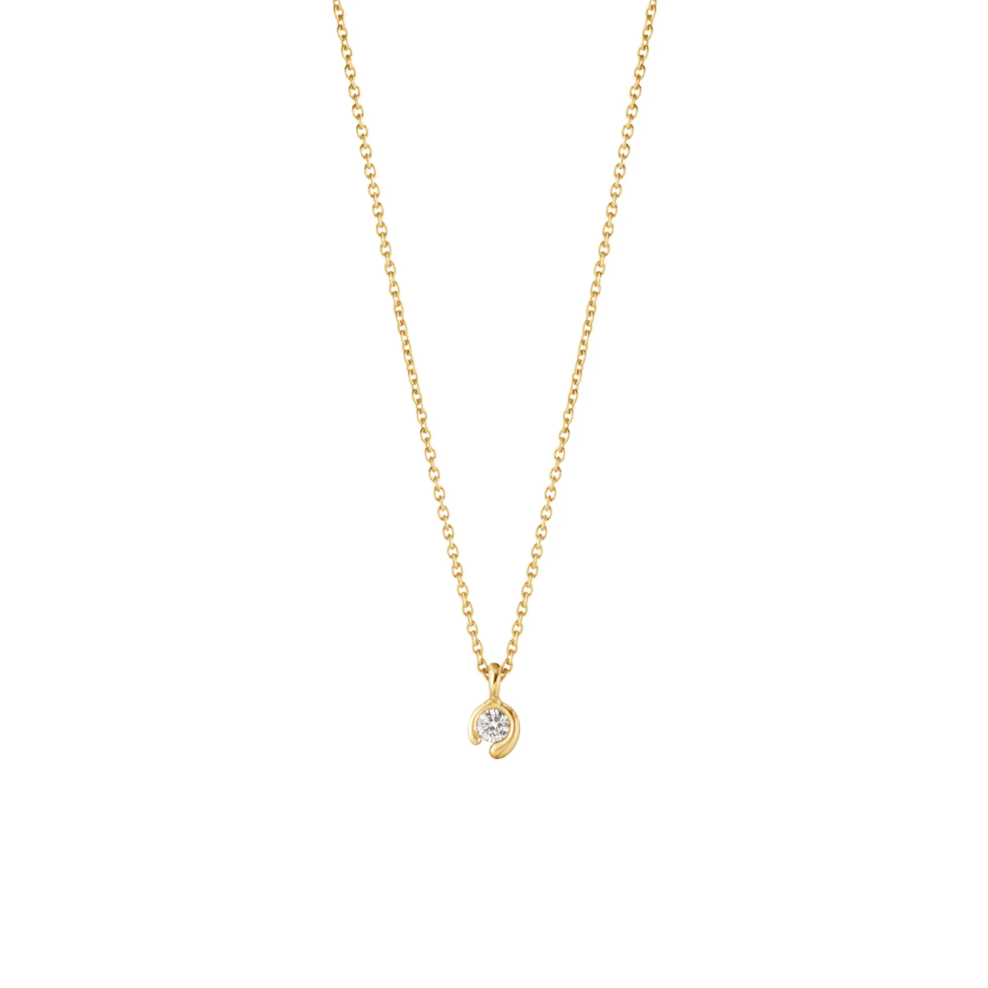 Mercy 18K Gold Necklace w. 0.05ct Diamond