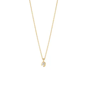 Mercy 18K Gold Necklace w. 0.05ct Diamond