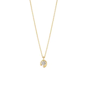 Mercy 18K Gold Necklace w. 0.20ct Diamond