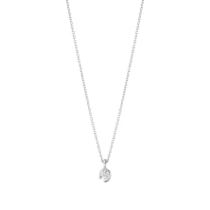 Mercy 18K White Gold Necklace w. 0.05 ct Diamond