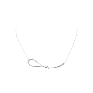Mercy Silver Twisted Pendant Necklace