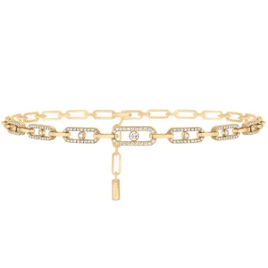 Messika Move Link 18ct Yellow Gold 1.70ct Diamond Multi Choker