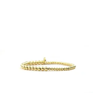 Metal Beaded Bracelet ~ 3mm/4mm