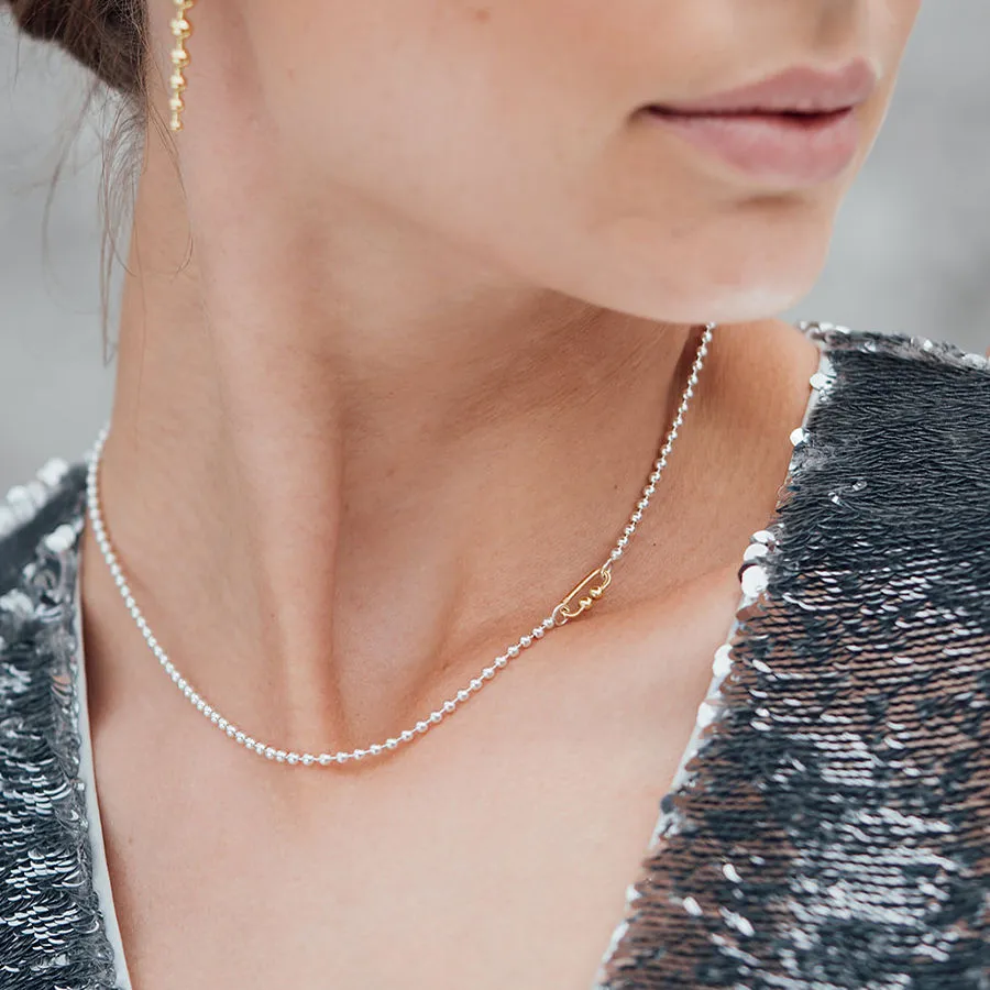 Milkyway 18K Gold & Silver Necklace