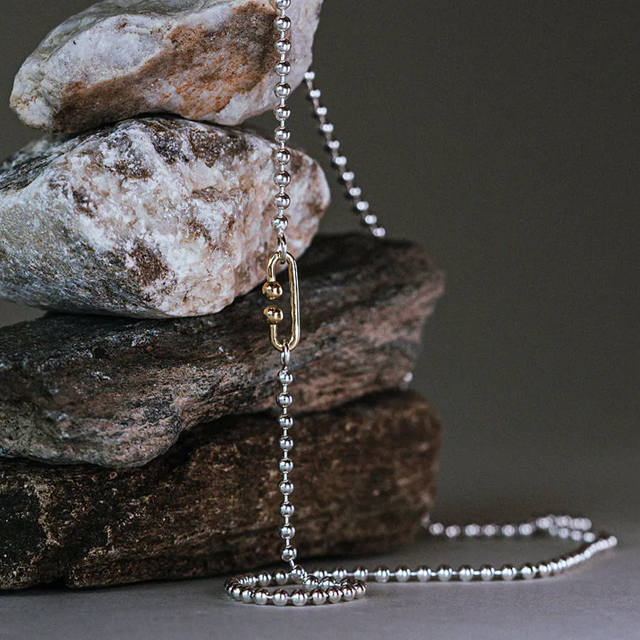 Milkyway 18K Gold & Silver Necklace