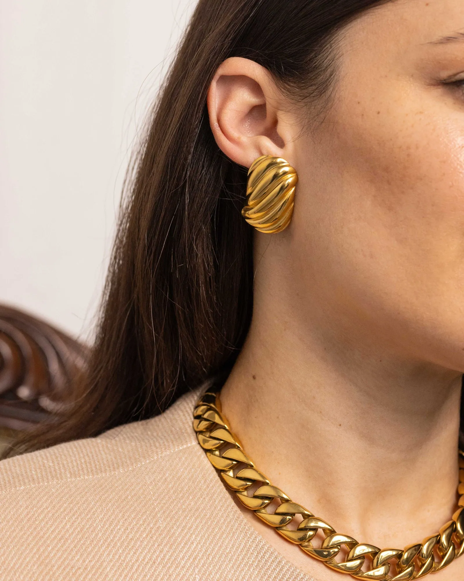 Mini Chunky Chain 24K Gold Plated Necklace