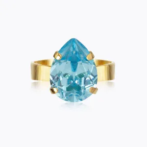 Mini Drop Ring / Aquamarine Caroline Svedbom
