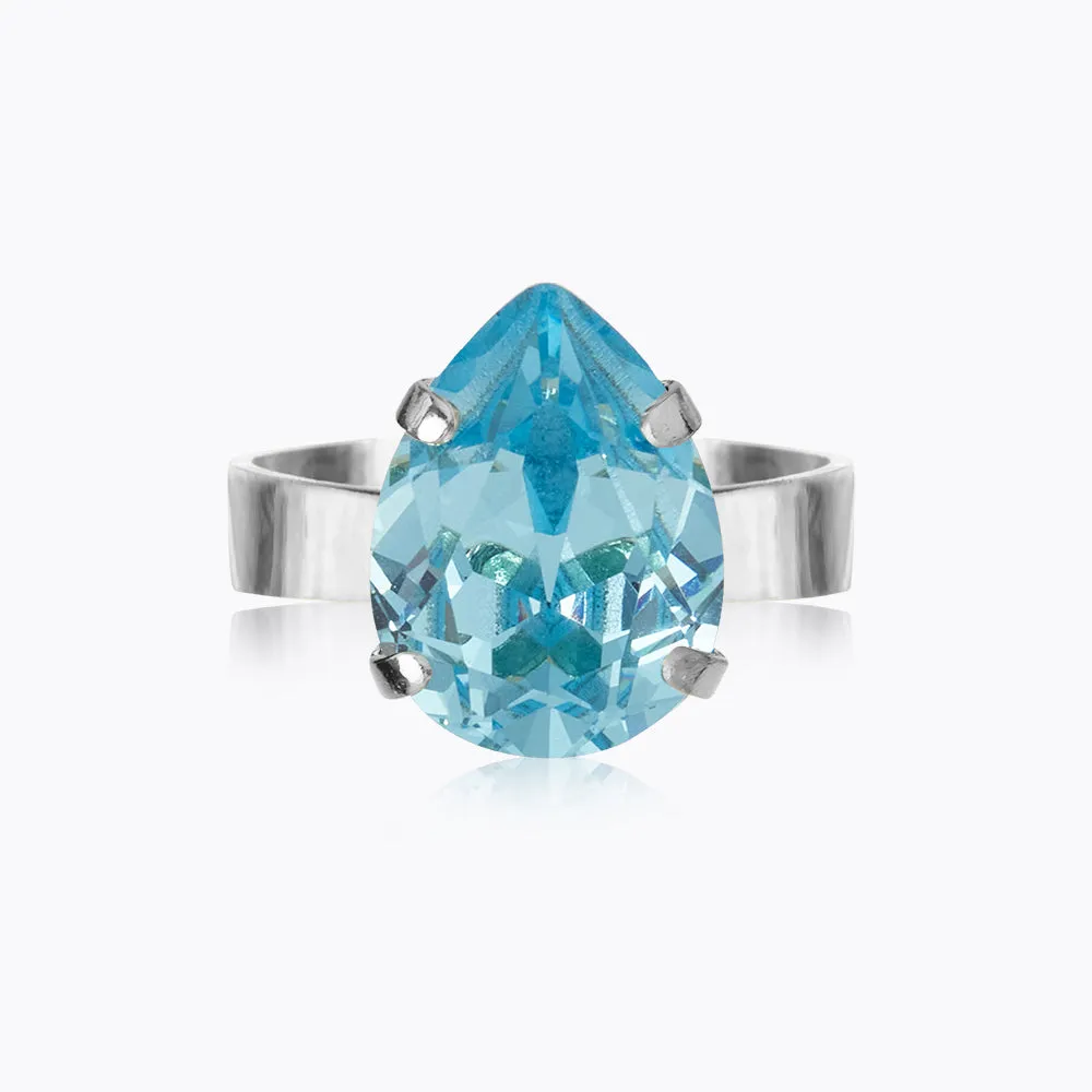 Mini Drop Ring / Aquamarine Caroline Svedbom