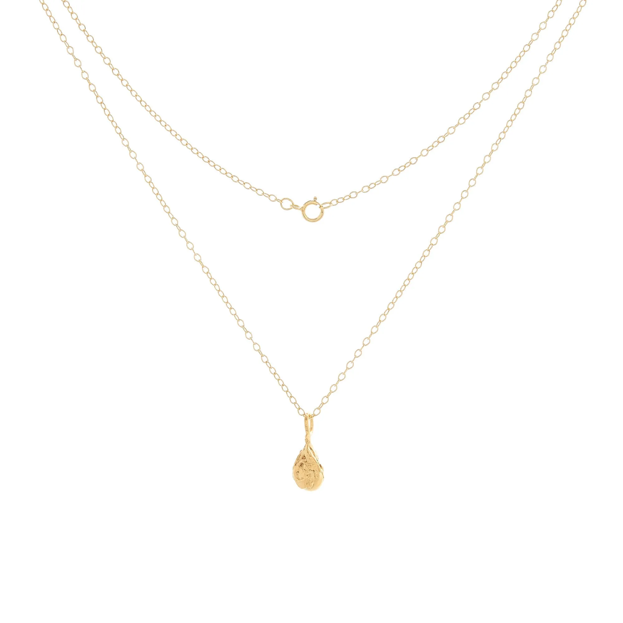 Mini Nugget Gold Plated Necklace