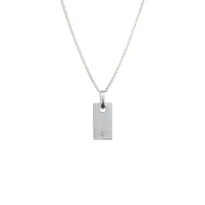 Mini Signet Silver Necklace