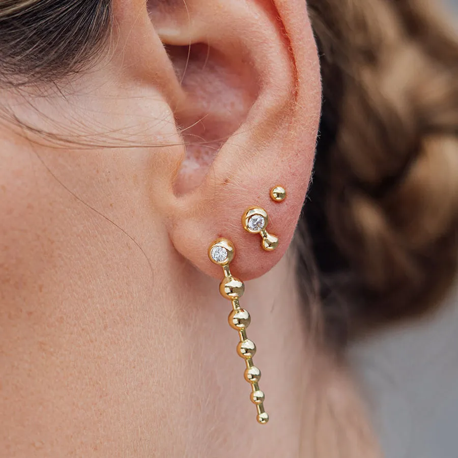 Mini Sphere 18K Gold Studs