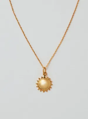 Mini Sun 14K Gold Plated Necklace