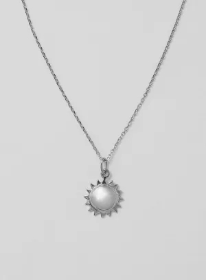 Mini Sun Silver Necklace