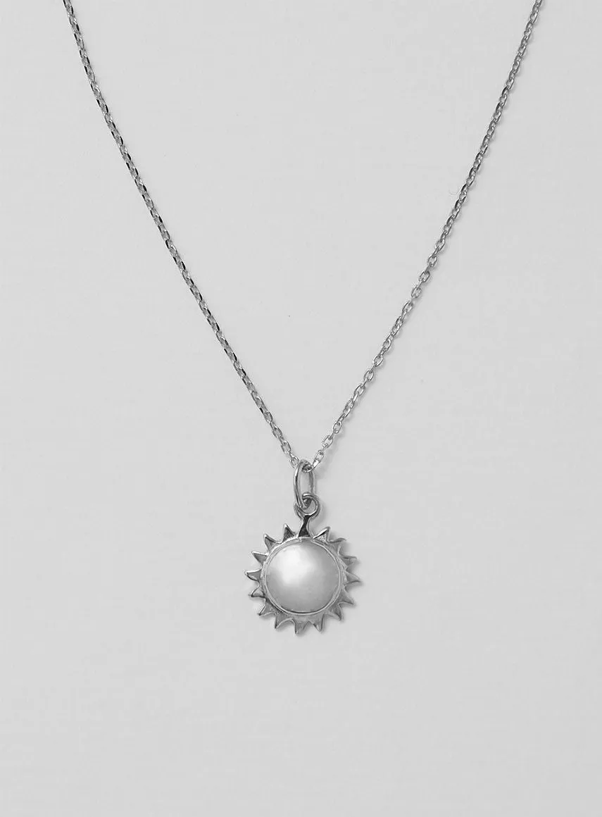 Mini Sun Silver Necklace