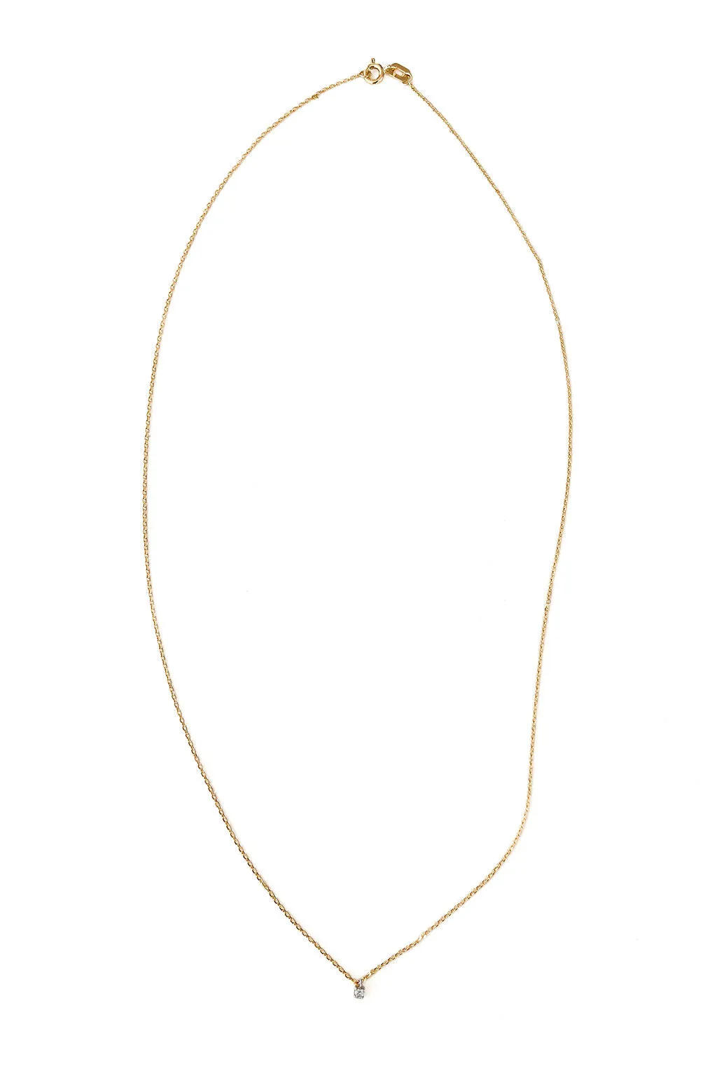 Minibox 18K Gold Necklace w. Diamond