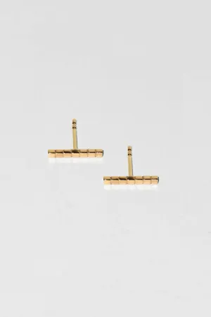 Mirrar 11 18K Gold Studs