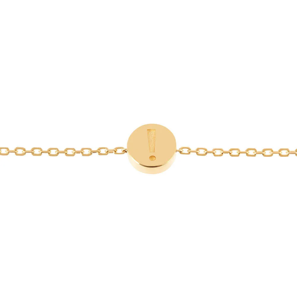 Modern Words Fine Surprise 18K Gold Bracelet