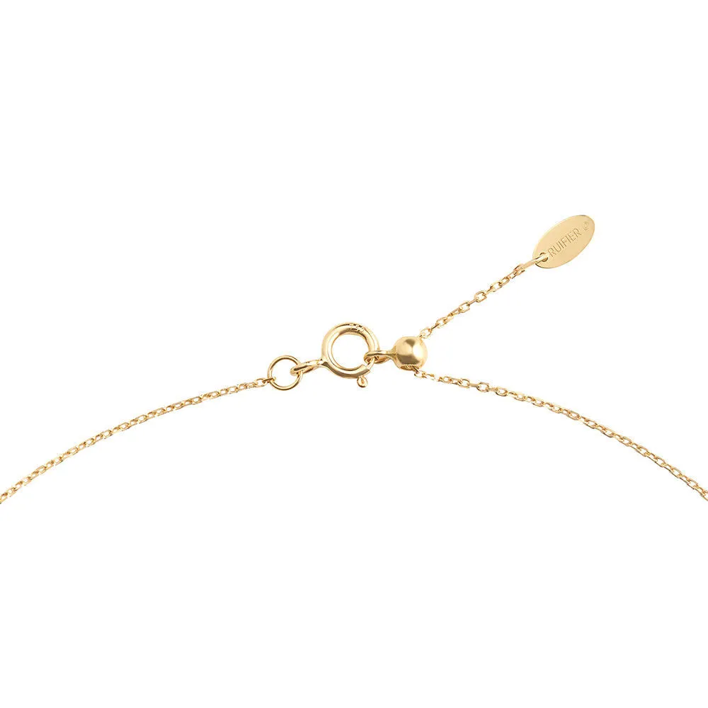 Modern Words Fine Tear Drop 18K Gold Bracelet w. Diamond
